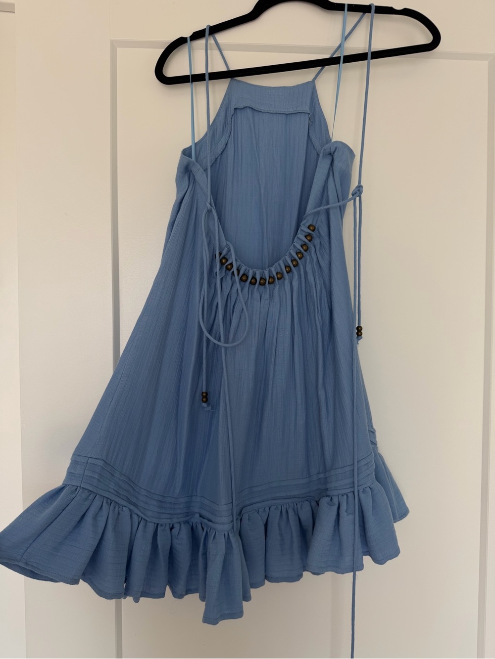 The Fifth Label Dusty Blue Ruffle-Hem Mini Dress - Picture 2 of 4